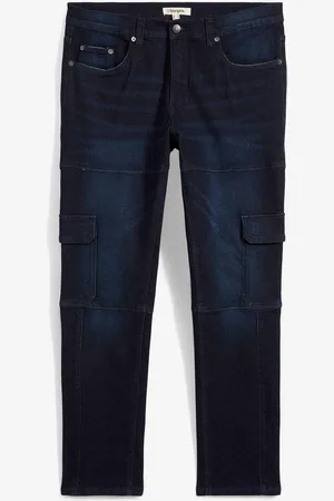 bonprix Slim Fit Cargo-Stretch-Jeans, Straight