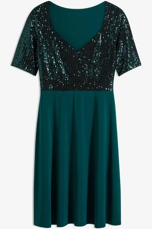 bonprix Minikleid mit Pailletten