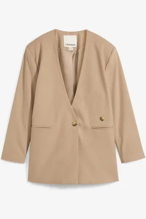 bonprix Oversize-Blazer mit Verschlussvarianten aus Viskose-Mix
