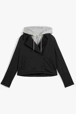 bonprix Jacke mit abgesetzter Kapuze
