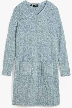 bonprix Strickfleecekleid