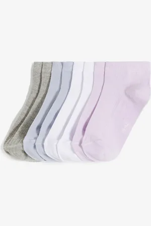 bonprix Kurzsocken mit Rib-Muster mit Bio-Baumwolle (8er Pack)