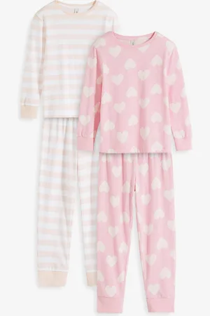 bonprix Pyjama mit Bio-Baumwolle (4-tlg. Set)