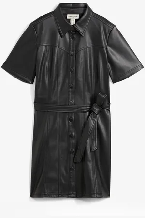 bonprix Figurbetontes Lederimitat-Kleid