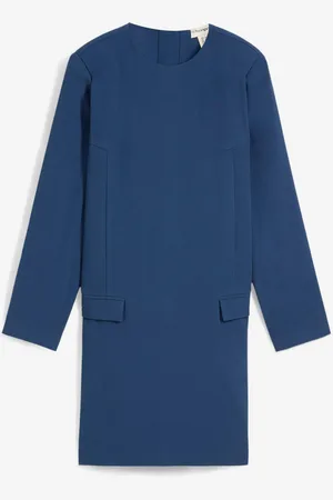 bonprix Minikleid mit Schulterpolstern aus Viskose-Mix