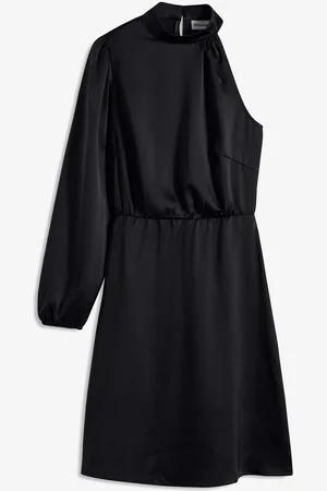 bonprix One-Shoulder-Kleid aus glänzendem Satin