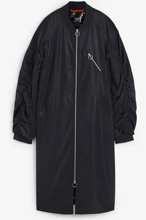 bonprix Blouson-Mantel mit Strickkragen