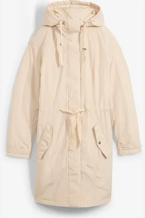 bonprix Weit geschnittene Jacke mit Vokuhila- Saum und Schlitzen, leicht wattiert