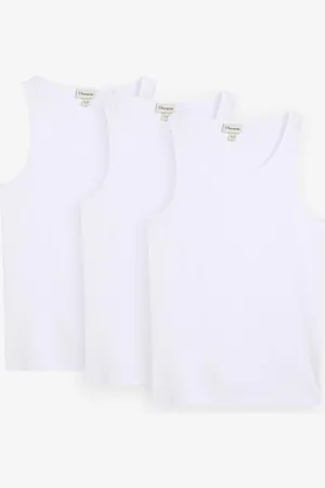 bonprix Tanktop (3er Pack) aus weicher Rippqualität