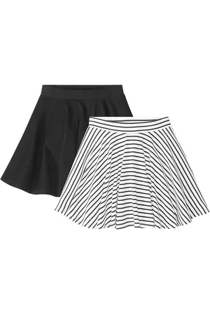 bonprix Mädchen Rock (2er-Pack) aus Bio-Baumwolle