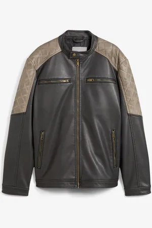 bonprix Lederimitat-Jacke im Bikerstil