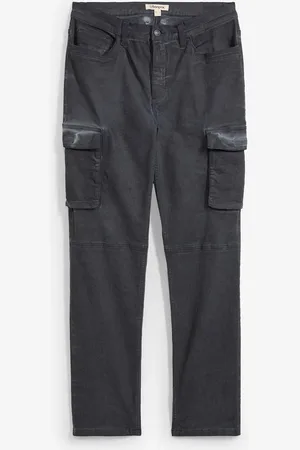 bonprix Stretch-Cargohose in gewaschener Optik, Straight