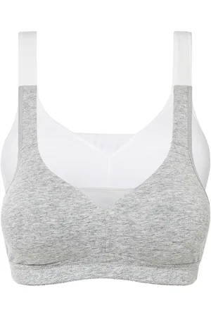 bonprix T-Shirt BH ohne Bügel mit Baumwolle (2er Pack)