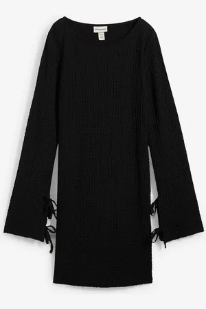 bonprix Minikleid aus strukturiertem Crêpe