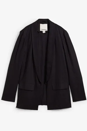 bonprix Weit geschnittener Blazer aus Leinen-Viskose-Mix