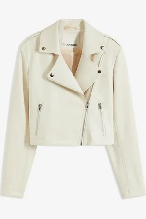 bonprix Cropped wildlederimitat Jacke