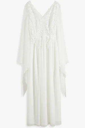 bonprix Brautkleid aus feinem Chiffon mit Spitze