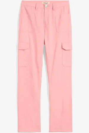bonprix Weite Cargo-Twillhose Mid Waist