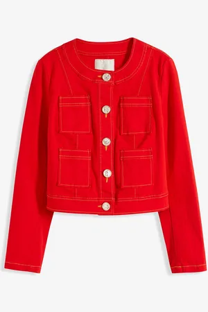 bonprix Twilljacke mit dekorativen Knöpfen