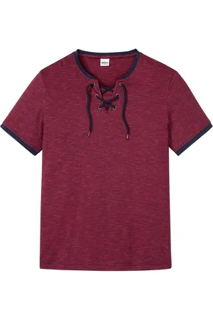 bonprix T-Shirt mit Schnürung aus Bio-Baumwolle