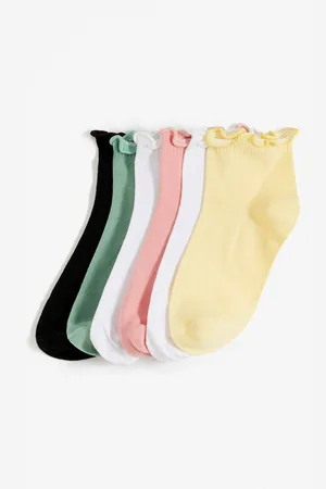 bonprix Kurzsocken mit Wellenrand mit Bio-Baumwolle (6er Pack)