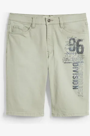 bonprix Jeans-Bermuda mit Druck, Regular Fit