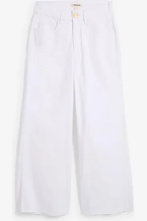 bonprix Wide-Leg-Jeans, High Waist, cropped