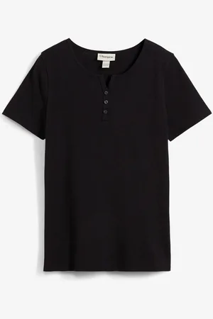 bonprix Henleyshirt aus reiner Bio-Baumwolle