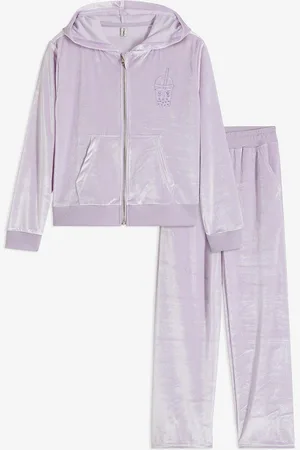 bonprix Jacke und Hose aus Velours (2-tlg. Set)