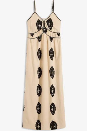 bonprix Bedrucktes Leinen-Maxikleid