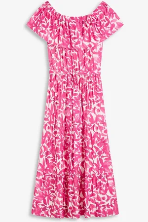 bonprix Carmen-Midikleid aus softem Viskose-Mix