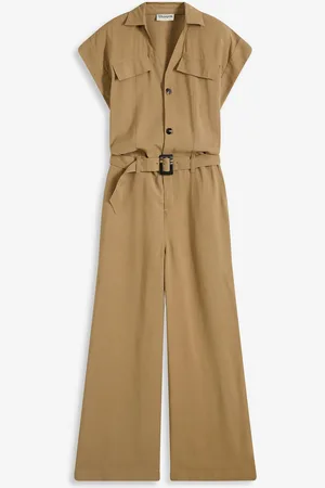 bonprix Viskose-Jumpsuit mit Bindeband