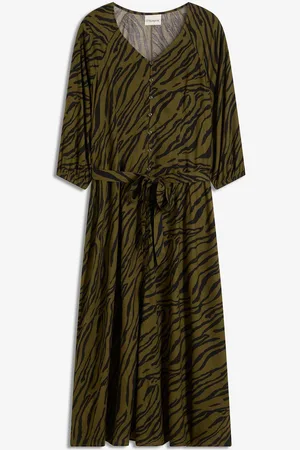 bonprix Midikleid aus fließender Viskose