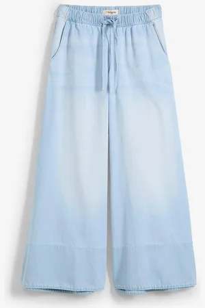 bonprix Wide-Leg-Jeans, Mid Waist, Bequembund