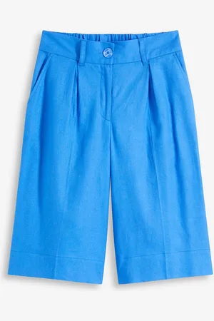 bonprix Weite Bermuda aus luftigem Leinen-Mix