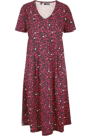 bonprix Baumwoll-Jerseykleid, Midilänge