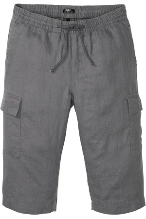 bonprix Regular Fit Cargo-Bermuda mit Leinen