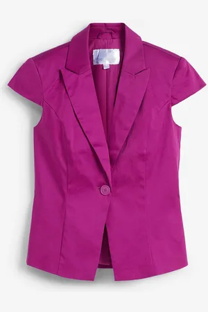 bonprix Kurzarm Blazer aus Baumwollsatin