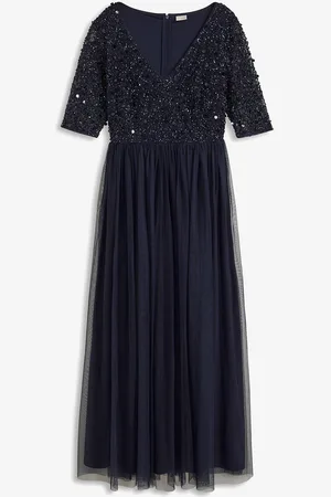 bonprix Maxikleid mit Paillettenstickerei