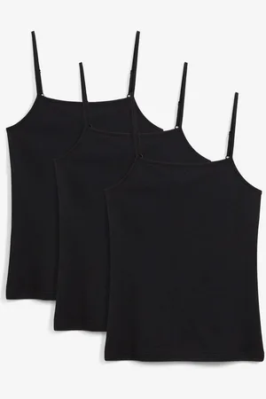 bonprix Spaghettiträger-Top mit Bio-Baumwolle (3er Pack)