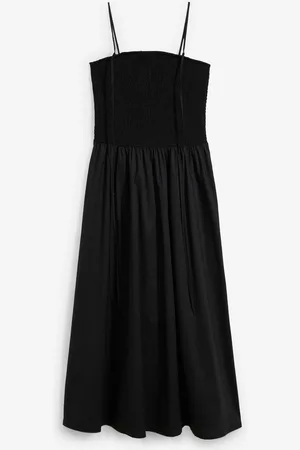 bonprix Maxikleid mit Smokeinsatz