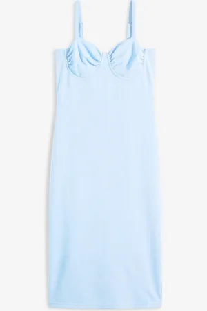bonprix Midikleid mit feinem Satin