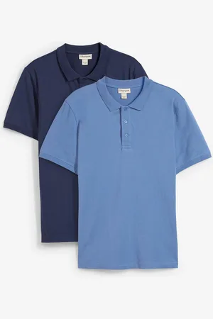 bonprix Jersey-Poloshirt (2er Pack) aus reiner Bio-Baumwolle