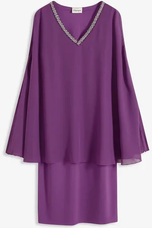 bonprix Chiffonkleid mit Strasssteinverzierung