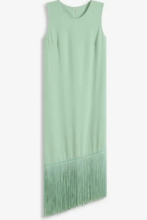 bonprix Jerseykleid mit Fransen