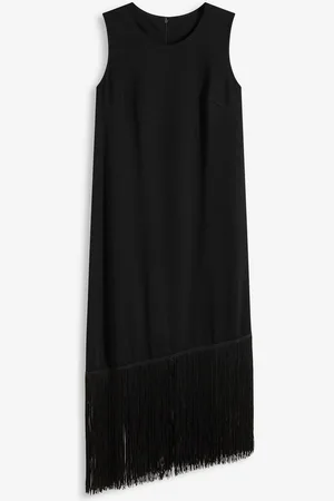 bonprix Jerseykleid mit Fransen