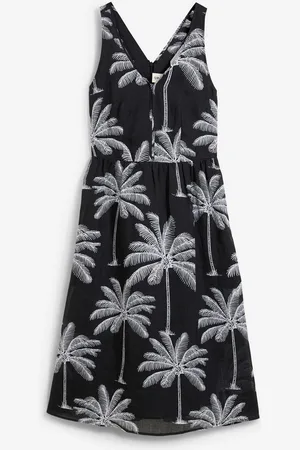 bonprix Midikleid aus Ramie-Qualität