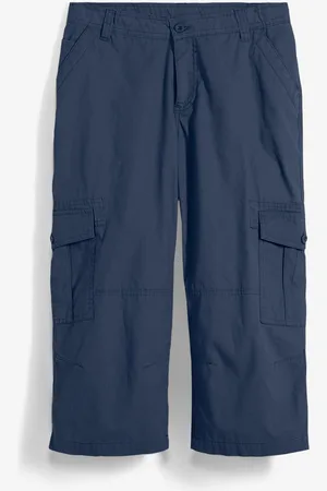 bonprix 3/4-Hose, Loose Fit aus reiner Baumwolle