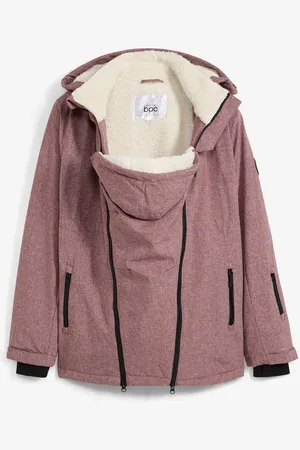 bonprix Kuschelige 3-in-1 Umstandsjacke und Tragejacke