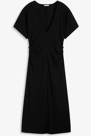 bonprix Rippkleid aus Jersey mit seitlicher Raffung